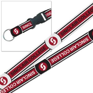 Image of SINCLAIR COLLEGE DUAL GRAPHIC 3/4" LANYARD